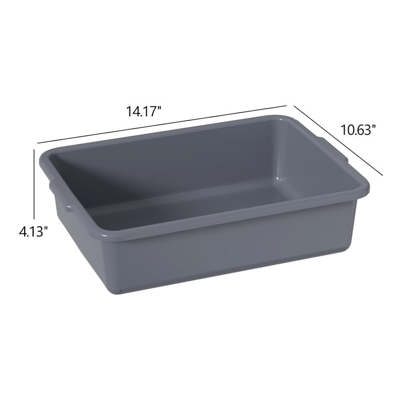 Ziglous 8 L Plastic Bus Tubs, Food Service Bus Tub, 5 Packs - Image 3